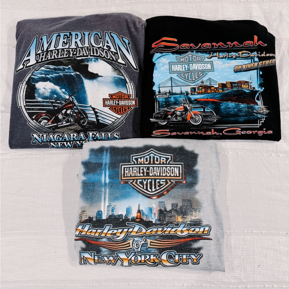 Harley Davidson T Shirt Lot